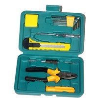Kit de réparation à domicile pour travaux électriques avec tournevis à cliquet en acier Bits Tape Inclut Hard Case Tool Box OEM Customizable