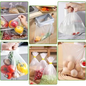 Produce Bags <b>Roll</b> 12x16 Clear Plastic Food Storage For Vegetables <b>Fruits</b> Bread Refrigerator - Product Image 6