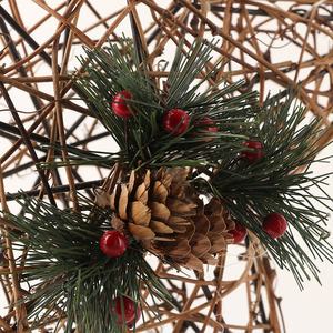 EAGLEGIFTS Ornements de Noël, Noël, Navidad, étoile de Noël en rotin à piles, étoile de Noël en bois, étoile de Noël éclairée par LED, sommet d'arbre - Product Image 5