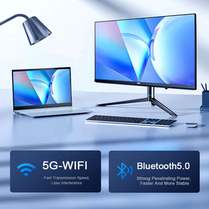 AOC 23.8 인치 울트라 씬 올인원 데스크탑 컴퓨터 i3 12100 8GB RAM 512GB SSD OEM AIO 모노 블록 올인원 PC UPS 배터리