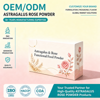 Poudre d'Astragale et de Rose OEM ODM Marque Privée Vente en Gros Extrait de Lys, Jujube et Soja Collagène Éclat de la Peau pour la Beauté
