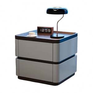 Vente en gros <span class=keywords><strong>de</strong></span> tables <span class=keywords><strong>de</strong></span> <span class=keywords><strong>chevet</strong></span> modernes minimalistes en bois <span class=keywords><strong>vert</strong></span> et orange avec rangement, petites tables <span class=keywords><strong>de</strong></span> nuit - Product Image 5