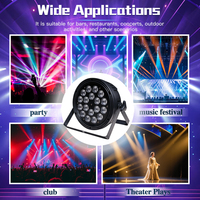 Projecteur LED RGBW à haute luminosité avec affichage numérique, large couverture de faisceau, contrôle DMX512, indice de protection IP20, pour bars et hôtels