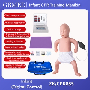 Maniquí de Entrenamiento de RCP Infantil con Monitor Digital, Maniquí de Primeros Auxilios para Entrenamiento de Enfermeras en Hospitales y Escuelas (Sin Impresora) - Product Image 2
