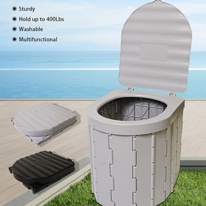 Inodoro de plástico plegable para acampar Edificio de jardín al aire libre portátil para campistas de escalada - Product Image 5