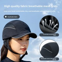 Casquette de cyclisme d'extérieur coupe-vent en fibres de polyester à séchage rapide, protection solaire pour le surf estival transfrontalier
