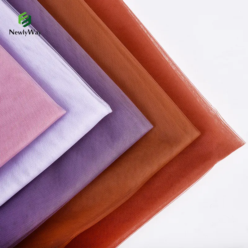 Fujian Hersteller 118 "Wide Tulle 100% Polyester Braut schleier Tüll Stoff