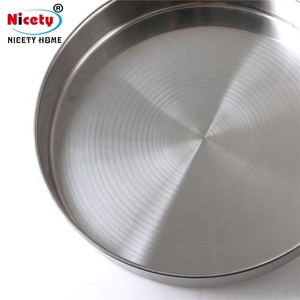 Nicety Verschiedene Größen Multifunktionale Edelstahl Runde Kuchenplatte Teller für die Küche - Product Image 3