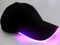 Gorras de béisbol con luz LED, diseño de gorra con logotipo personalizado directo de fábrica