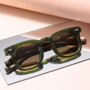 Lunettes de soleil ovales polarisées UV400 tendance 2025, lunettes de soleil épaisses en acétate pour femmes, lunettes de soleil rétro pour hommes, lunettes de soleil vintage - Product Image 3