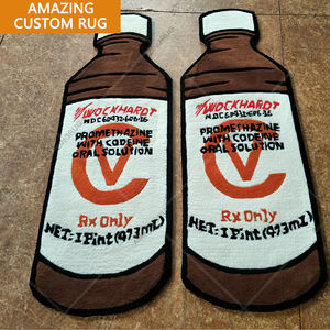 سجاد مصنوع يدويًا من الأكريليك والخيوط، سجاد مخصص بشعار العلامة التجارية، سجاد أنيمي مصمم، سجاد صوف مخصص - Product Image 1