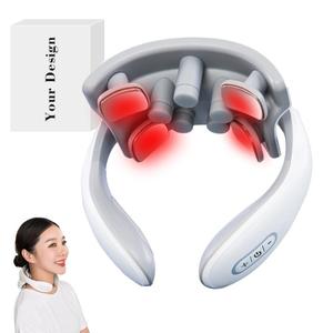 6 Mode Cordless Neck Massager Portable Massager with <b>Heat</b> for Muscle Pain Relief Home Travel Office Use - Product Image 4