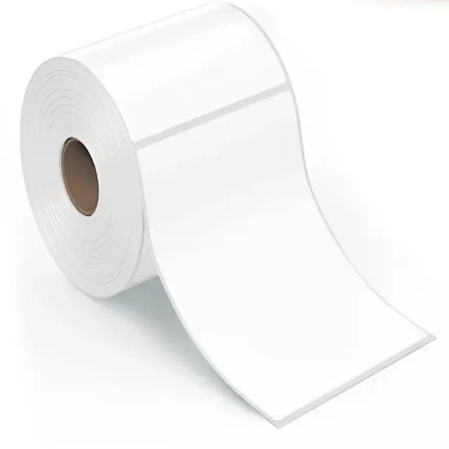Rouleau de papier pour étiquette thermique 100mm x 150mm 4 pouces x 6 pouces pour imprimante d'étiquettes d'expédition thermique A6 awb pour DHL Fedex