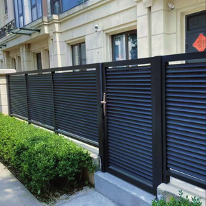 الأكثر مبيعًا لوحة سياج حديقة من الألومنيوم الأنيق ، معدن متين مخصص للمنزل ثلاثي الأبعاد ، نمذجة سياج ، تعريشة وبوابات - Product Image 4