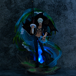 ฟิกเกอร์อนิเมะญี่ปุ่นสไตล์ใหม่ วันพีซ 41 ซม. 16 นิ้ว GK ทราฟัลการ์ ดี วอเตอร์ ลอว์ พร้อมไฟ ฟิกเกอร์แอคชั่นพีวีซี สำหรับเป็นของขวัญ - Product Image 4