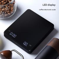 Báscula de Café Recargable Mini con Temporizador Maestri House, Báscula para Espresso de 2 kg/0.1 g, Báscula Precisa para Espresso y Café de Vertido