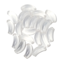 Bijoux fantaisie, perles, accessoires, pierre naturelle, cristal blanc de haute qualité, micro quartz transparent, pendentif tube incurvé sculpté