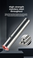 Lampe torche porte-clés de thérapie par lumière rouge pour salon de beauté, en acier inoxydable, 660 nm, soin de la peau, anti-âge, réduction des rides, OEM