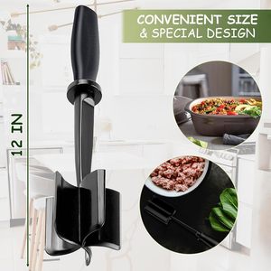 Hachoir manuel en plastique à 5 lames résistant à la chaleur pour viande, pommes de terre et hachage de viande, outil de broyage pour hamburgers - Vente chaude - Product Image 2