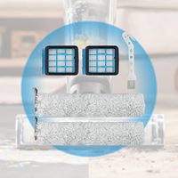 Ensemble de filtres à brosse à rouleaux en plastique lavables et réutilisables pour aspirateur Bissell Cross Wave Omni Force 3912N 4046