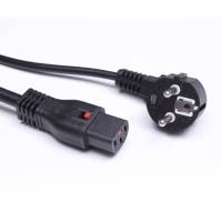 Cordon d'alimentation CA de haute qualité, norme VDE, connecteur européen 3 broches, 16A 250V, prise Schuko EU C15, appareil électroménager