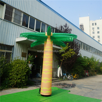 Mascottes gonflables de couleur verte pour fille, cocotier, décoration pour boîtes de nuit