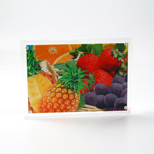 Cadre <span class=keywords><strong>photo</strong></span> magnétique en acrylique <span class=keywords><strong>transparent</strong></span>, support flottant résistant à l'eau sans cadre - Product Image 5