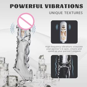 Funda Vibradora de Cristal Suave de Alta Calidad para Alargar el Pene, Condón Vibrador para Hombres, Juguete Sexual - Product Image 2