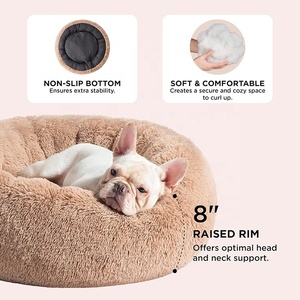 Hot Sale Portable Washable Removable Non-Slip Comfortable All-season Luxury Plush <strong>Pet</strong> Dog <strong>Bed</strong> for Indoor Use - Product Image 4
