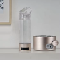 Ensemble cadeau en gros d'usine, nouveau générateur de bouteille d'eau hydrogénée SPE PEM avec inhalateur supérieur pour voiture, maison, extérieur