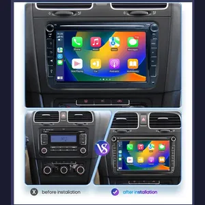 Radio de coche de 8 pulgadas, Android, 2Din, para Volkswagen Jetta, Golf 5/6, Polo 6R, <span class=keywords><strong>VW</strong></span> Passat CC, Tiguan, Autoaudio, Carplay, navegación Multimedia, GPS - Product Image 3