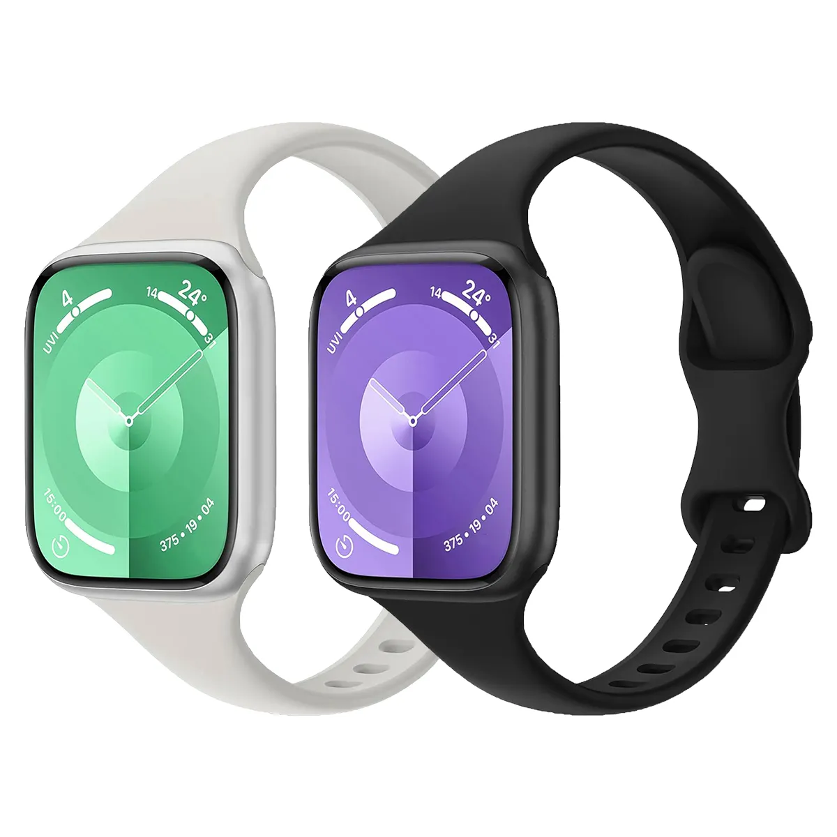 एप्पल घड़ी के लिए उपयुक्त स्मार्ट घड़ी श्रृंखला रिप्लेसमेंट स्ट्रैप फैशन रंग कंगन नरम सिलिकॉन घड़ी बैंड रबर का पट्टा