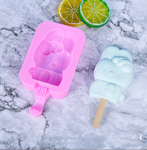 Classique écologique <span class=keywords><strong>Silicone</strong></span> moule de cuisson bonhomme de neige fait à froid crème glacée Popsicle moule facile bricolage à la main moule cadeau un bâton en <span class=keywords><strong>bois</strong></span> - Product Image 4