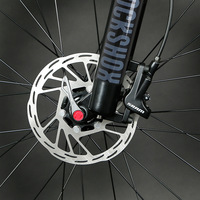 Nouveau style Vélo de montagne à suspension intégrale en alliage de magnésium OVERLORD avec fourche en fibre de carbone, 12 vitesses, double suspension, freins à disque doubles, 27,5/29