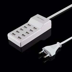 อะแดปเตอร์ชาร์จไฟแบบหลายพอร์ต 2.4A 10 ช่อง สำหรับสมาร์ทโฟน - Product Image 1