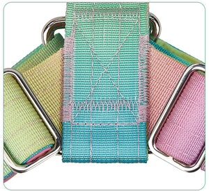 FishPrincess 유행 나일론 개 하네스 조끼 대형 개를위한 헤비 듀티 전술 안티 풀 조절 가능한 칼라 가죽 끈 세트 - Product Image 4