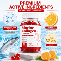 Gummies de collagène marin avec biotine et vitamines pour la santé des cheveux, de la peau, des ongles et des articulations – Marque privée, vente en gros, OEM, ODM
