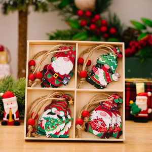 High Quality Eco-friendly <b>Wooden</b> <b>Christmas</b> Snowman <b>Tree</b> Decorations Pendants Ornaments Customizable Hanging Fast Delivery - Product Image 2