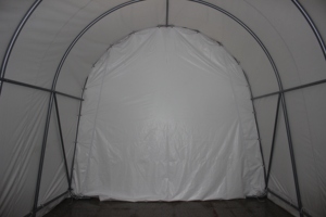 Robuste 400*730*330cm Portable Voiture Garage <span class=keywords><strong>Bois</strong></span> Amovible Parois Latérales Portes Arrière-Cour En Plein Air <span class=keywords><strong>Camping</strong></span> Voiture Parking Stockage Utilisation - Product Image 5