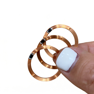 Étiquette RFID Ronde HabweID HDX à Bobine en Cuivre ISO11784/11785 134.2kHz, Étiquette d'Oreille pour Bétail OEM LF, Étanche HCC22H/25H/27H - Product Image 1