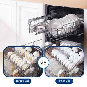 Capsule per <span class=keywords><strong>Lavastoviglie</strong></span> OEM, Detergente <span class=keywords><strong>Liquido</strong></span> in Gel per Stoviglie e Cucina, Rimozione Olio, Senza Residui, 32 Capsule Monouso - Product Image 6