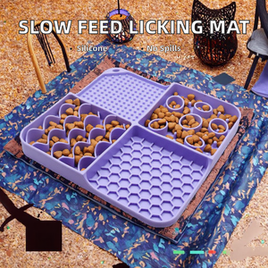 Eco-Friendly Durable Silicone Slow Feeder Bowl Anti-Choke Design Easy Clean Waterproof Healthy Eating <b>Cats</b> Modern Simple Love - Product Image 2