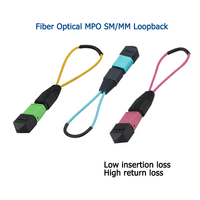 Cable de Fibra Óptica de Bucle Óptico (Loopback) al por Mayor MPO MTP SM MM OM3/OM4 de 8/12/24 Núcleos 40G 100G POE GSM TCP GPRS SDK