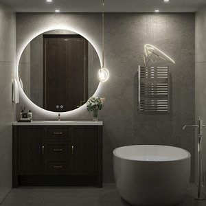 Backlit Smart Mirror for Bathroom 32 Inch LED <b>Vanity</b> Anti-Fog Dimmable 3 Colors <b>Wall</b>-Mounted Glass Mirror - Product Image 6