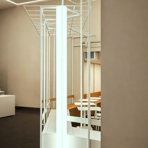 Café moderne minimaliste et kiosque alimentaire avec armoire frigorifique pour boissons - Product Image 2