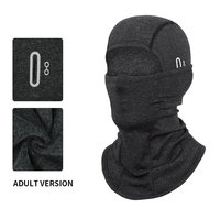 Masque de ski intégral unisexe personnalisé avec logo, lavable, thermique, en polaire, pour le cyclisme en plein air, la moto, coupe-vent