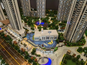 Maquette architecturale YUNJIE pour l'<span class=keywords><strong>immobilier</strong></span> - Modèle miniature 3D haute précision avec éclairage LED, design traditionnel, garantie 3 ans - Product Image 6