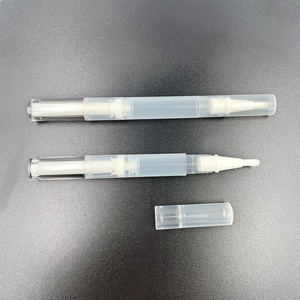 Bolígrafo de aceite para cutículas de uñas al por mayor de 3ml y 5ml para el cuidado de la piel, tubo transparente, blanco o negro, tipo twist para brillo labial - Product Image 2