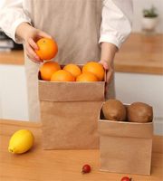 Sacs à déjeuner en papier kraft recyclé écologiques avec fermeture éclair pour aliments pour bébés et animaux de compagnie - Personnalisables