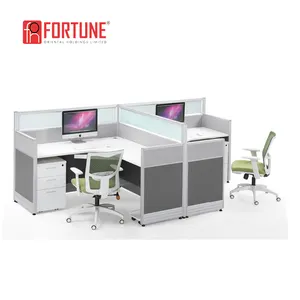 심플한 디자인 인기있는 산업용 컴퓨터 워크 스테이션 4 좌석 사무실 칸막이 제조업체